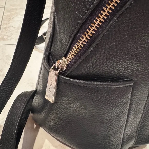 Kate Spade Black Textured Backpack - Picture 4 of 10